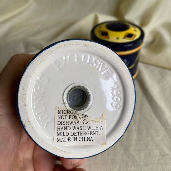 VINTAGE YOUNG’S SALT AND PEPPER SET CERAMIC CORN WHEAT 1999 EXCLUSIVE - Picture 4 of 8